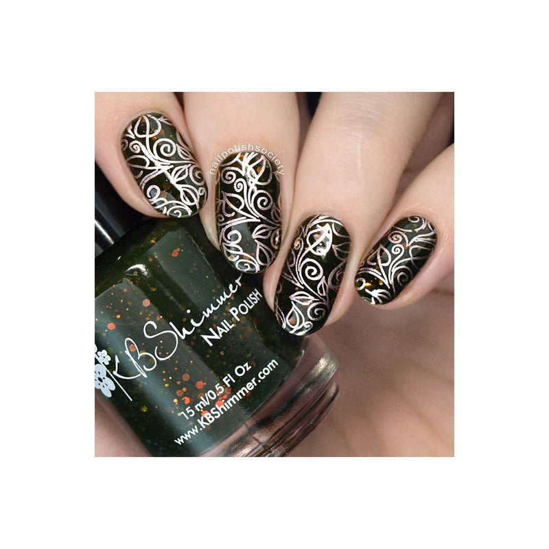 UberChic Beauty Lovely Leaves-03 Stamping Plate