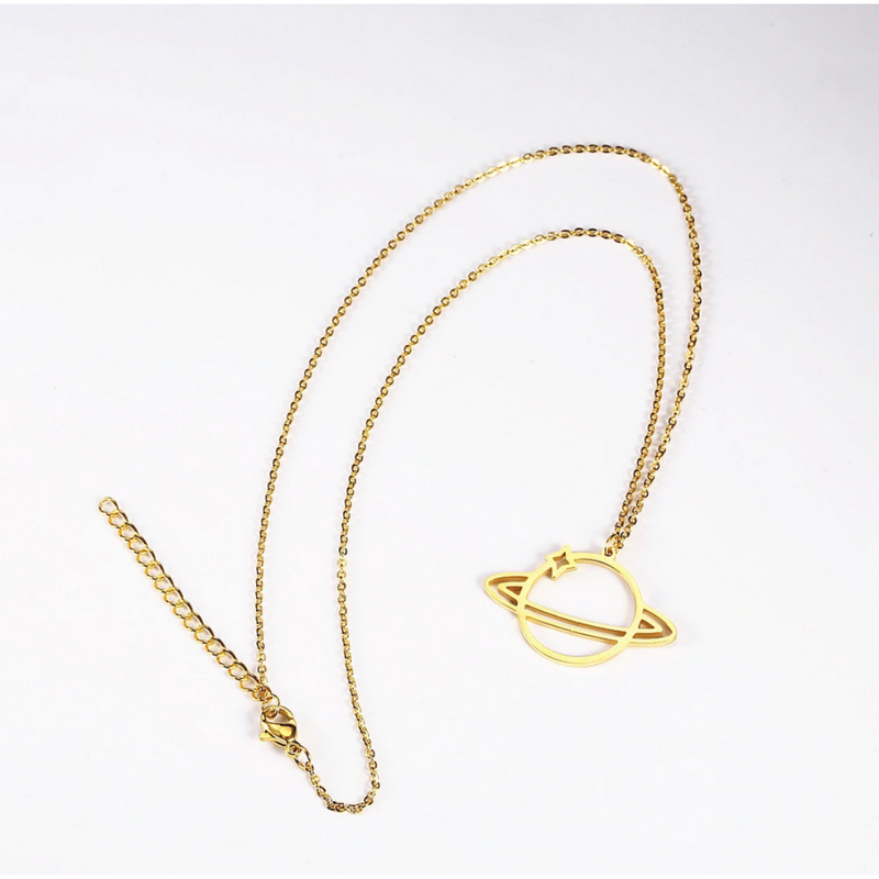 Medusa's Makeup Return to Saturn Necklace - Gold