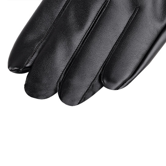 Autumn Warmth Stylish Vegan Leather Touch Smart Gloves by VistaShops