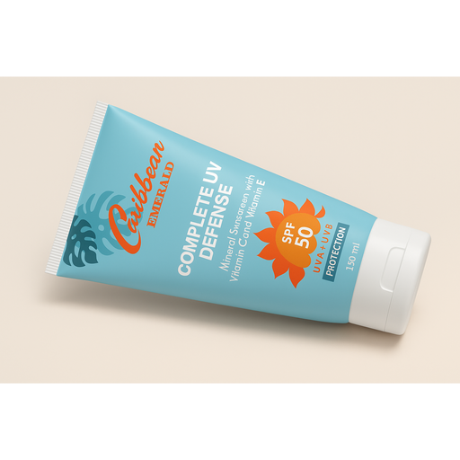 Caribbean Emerald Mineral Sunscreen with Vitamin C and E SPF 50 Sunscreen