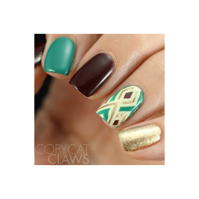 UberChic Beauty Wild West-02 Stamping Plate Rosy Brown