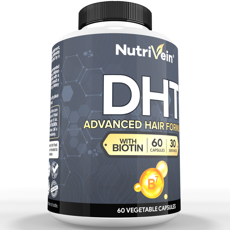 Nutrivein Nutrivein Premium DHT Blocker for Men & Women - with Biotin - 30 Day Supply (60 Caps) 1E-GQI9-P9FV
