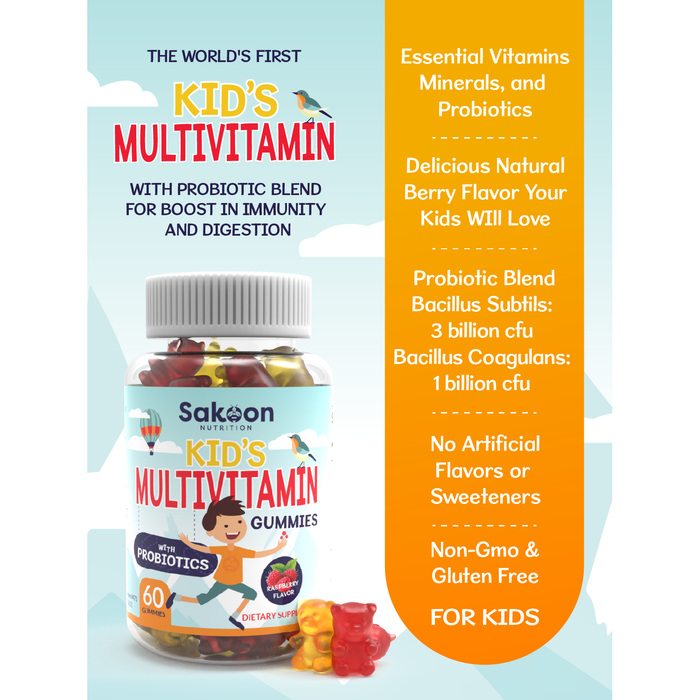 Kids Multivitamin with Probiotics Gummies