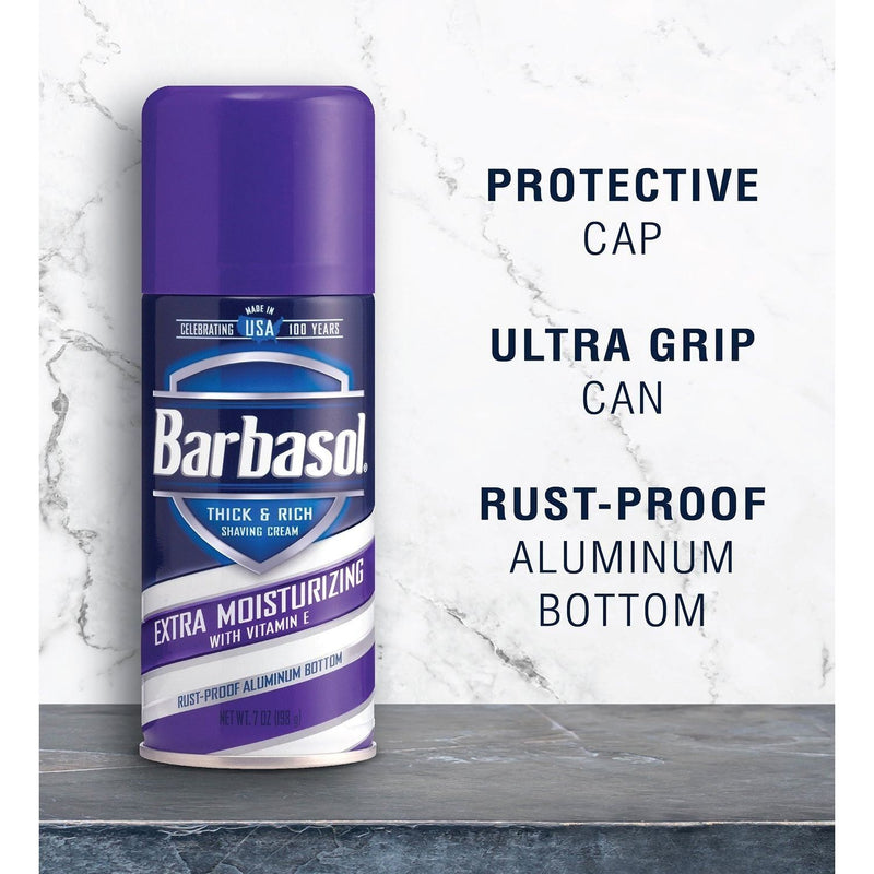Barbasol Barbasol Thick & Rich Shave Cream Extra Moisturizing Vitamin E 7 Oz Shave Cream