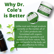 COLEHERBALS LLC 09 - Dr. Cole's Organic Athlete's Foot Treatment Herbal White Smoke