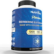 Nutrivein Nutrivein Premium Berberine 1200 mg with Ceylon Cinnamon - 120 Capsules GR-4L51-YC9A