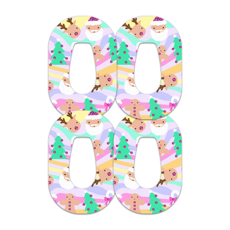 Peelz Christmas Pastel Dexcom G6 Patch Tape - Pump Peelz Patch Medical Tape