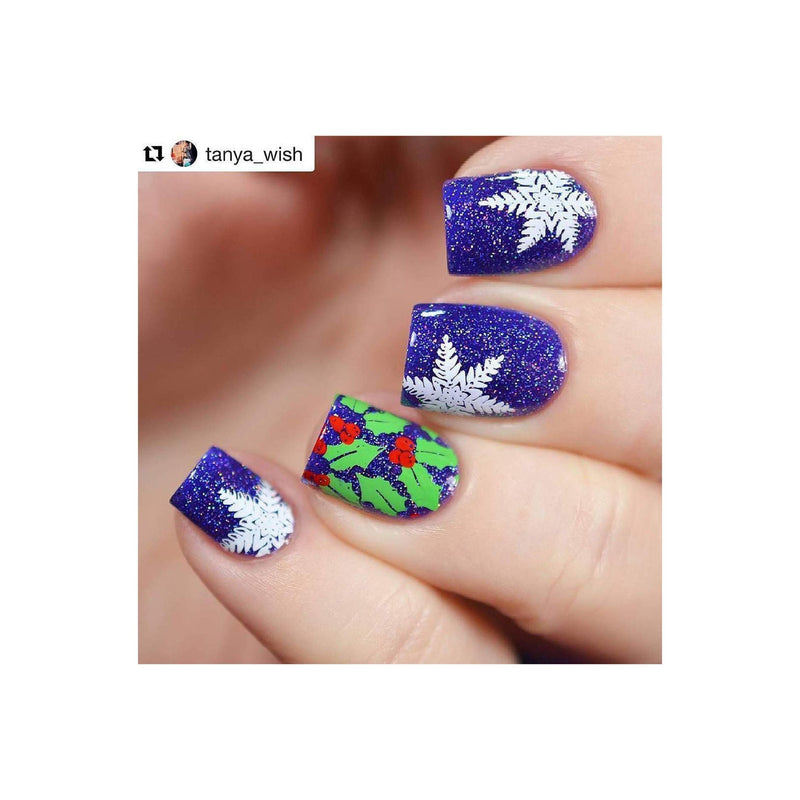 UberChic Beauty Holly Jolly, (Christmas-02) Stamping Plate