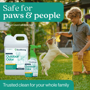 EcoStrong Outdoor Odor Eliminator Pet & Animal > Outdoor Odor Dark Cyan 1 Gallon Jug and Multi Use Sprayer,1 Gallon Jug,32 oz Sprayer Bottle and 1 Gallon Refill,32 oz Sprayer Bottle,10 x 2 oz Shots and Sprayer Bottle,5 Gallon Pail