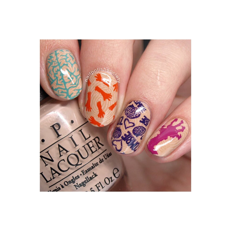 UberChic Beauty Zombie Love-01 Stamping Plate