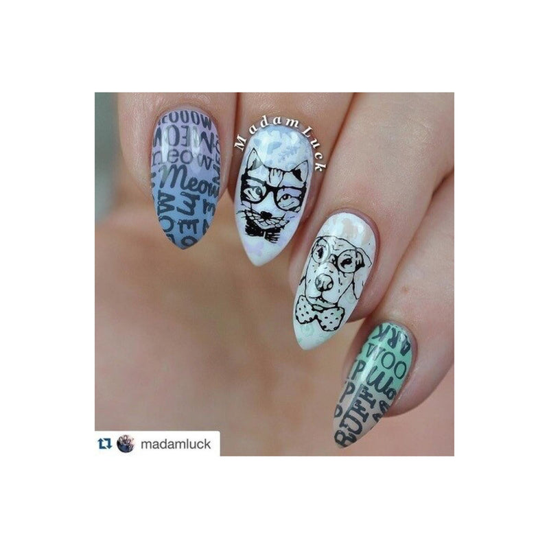 UberChic Beauty Furry Best Friends Stamping Plate