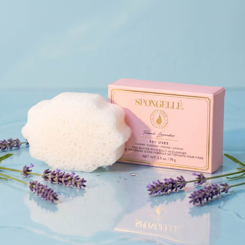 Spongellé French Lavender | Pedi Buffer Pedi Buffer Antique White