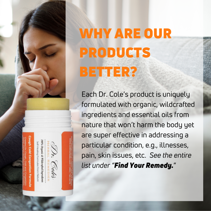 COLEHERBALS 27 - Dr. Cole's Cough Cold Congestion Stick Herbal