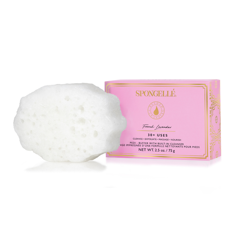 Spongellé Pedi Buffer Assorted Pack Pedi Buffer White Smoke