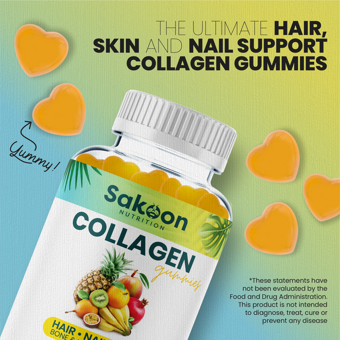 Halal Collagen Gummies For Anti-Aging, Hair, Skin & Nails