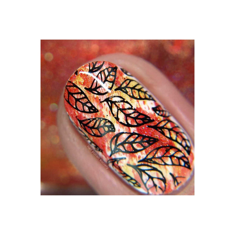 UberChic Beauty Lovely Leaves-02 Stamping Plate