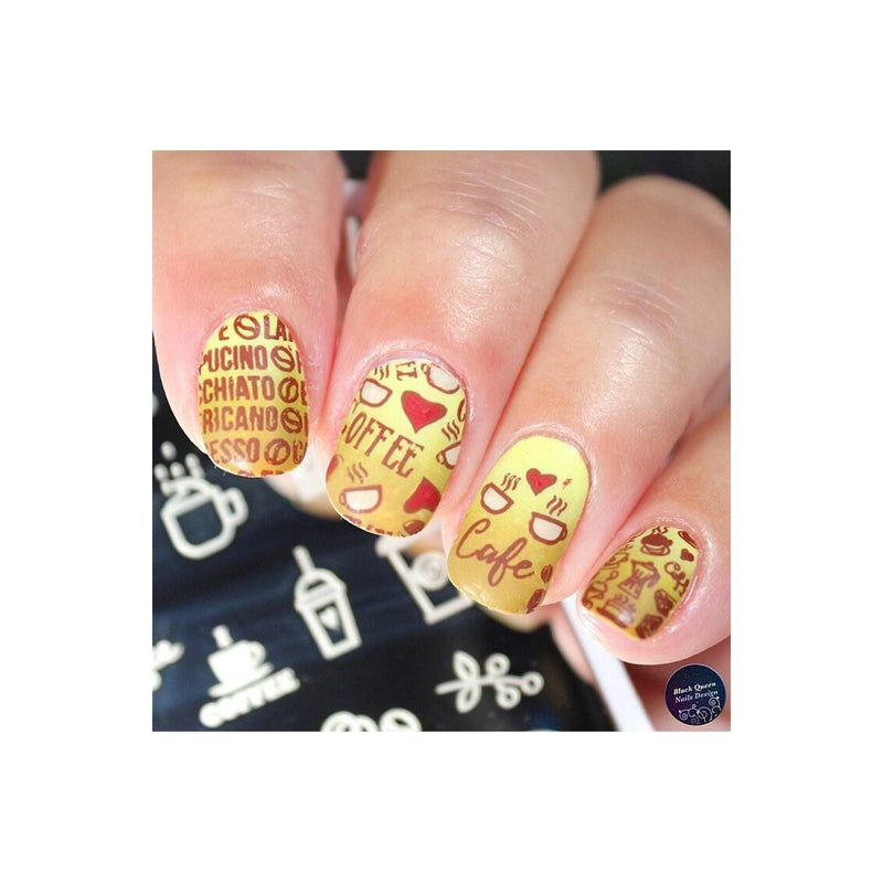 UberChic Beauty Coffee Addict Stamping Plate