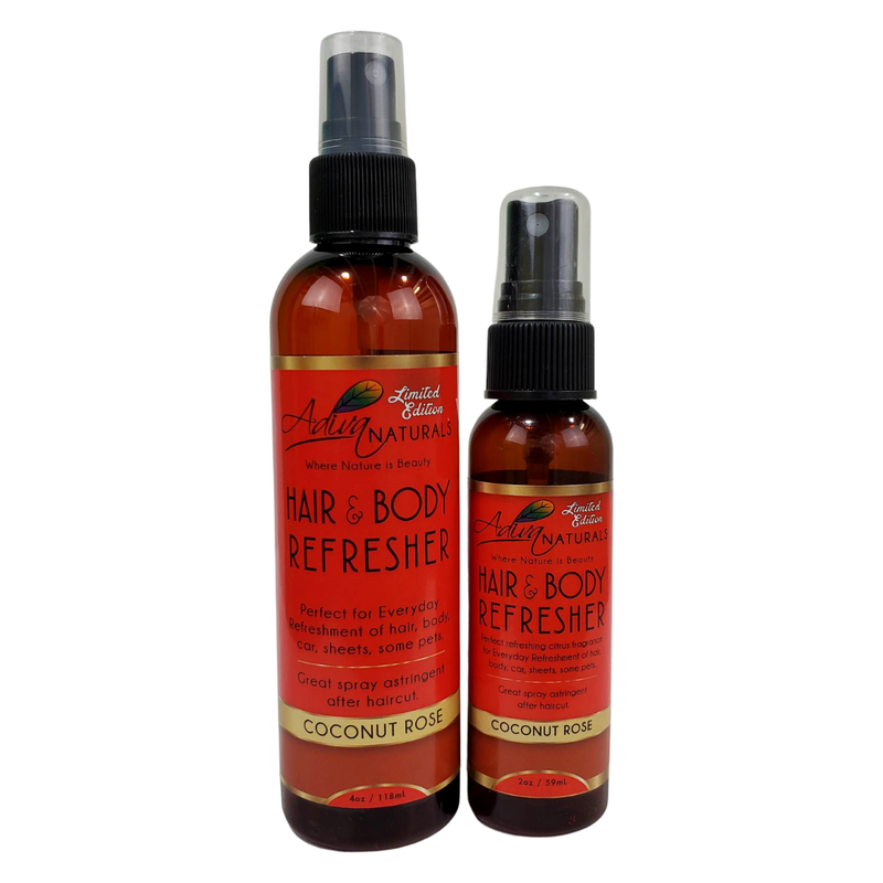 Adiva Naturals Hair & Body Refresher - An Everything Refresher - Coconut Rose (3 options) Refresher
