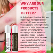 COLEHERBALS LLC 15 - Dr. Cole's Insect Repellent Stick Herbal Misty Rose