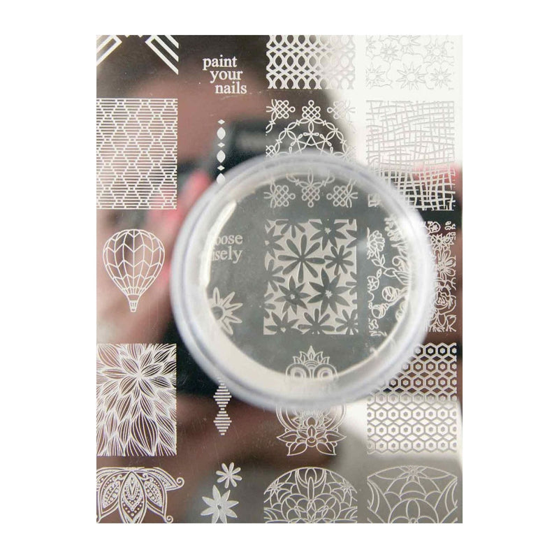 UberChic Beauty XL Clear Stamper with Clear Tall Holder Tool