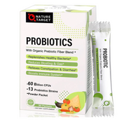 Nature Target Probiotics Powder for All Ages, 60 Billion CFUs, 30 Packets Probiotic