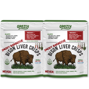 Grazly Bison Liver Crisps - 100% Grass-Fed/Finished Bison Crisp
