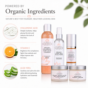 Glimmer Goddess® Organic Skin Care Complete Organic Anti-Wrinkle 5-Step Kit with Vitamin C & SPF 30 Gift Packs & Value Sets White Smoke
