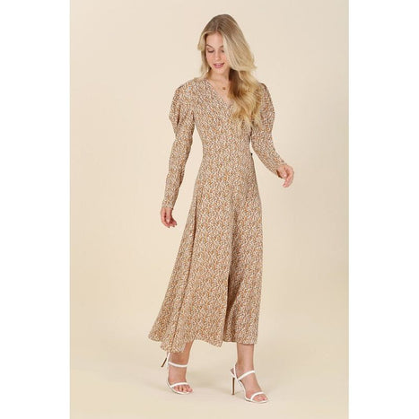 Lilou Fit And Flare Floral Maxi Dress