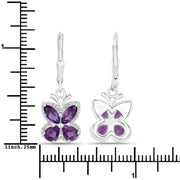 Bids.com 2.12 Carat Genuine Amethyst .925 Sterling Silver Earrings Earrings