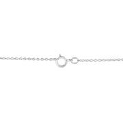 Bids.com .925 Sterling Silver Pave-Set Diamond Accent Angel Wing 18" Double Heart Pendant Necklace (I-J Color, I1-I2 Clarity) Necklaces