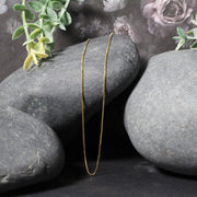 Bids.com 14k Yellow Gold Classic Box Chain 0.7mm Necklaces