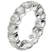Bids.com Round Cut Lab Grown Diamond Eternity Ring in 14k White Gold (6 cttw FG/VS2) Rings