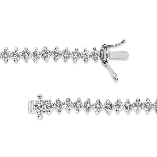 Bids.com 14K White Gold 5 1/2 Cttw Round Diamond 2-Prong Tennis Bracelet (H-I Color, SI2-I1 Clarity) - 7" Bracelets