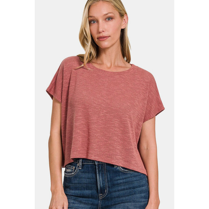 Zenana Round Neck Short Sleeve T-Shirt