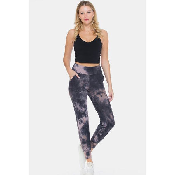 Leggings Depot Tie-Dye High Waist Cropped Leggings