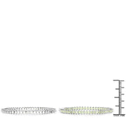 Bids.com 3.50 Carat Genuine Peridot .925 Sterling Silver Earrings Earrings