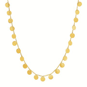 Bids.com Choker Necklace with Polished Discs in 14k Yellow Gold Necklaces
