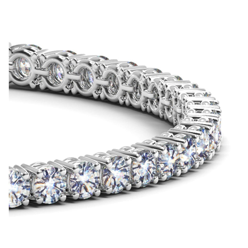 Bids.com Lab Grown Round Diamond Tennis Bracelet in 14k White Gold (8 cctw F/G  VS2/SI1) Bracelets