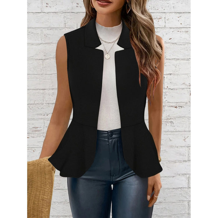 Open Front Vest Coat