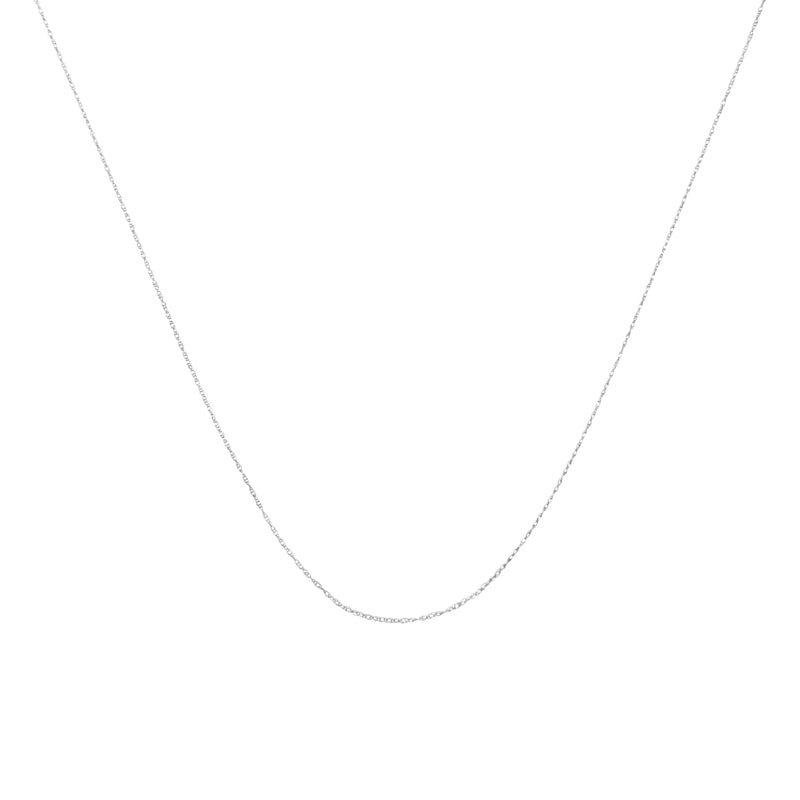 Bids.com Solid 10K Yellow Gold 0.5mm Slim and Dainty Unisex 18" Rope Chain Necklace Necklaces