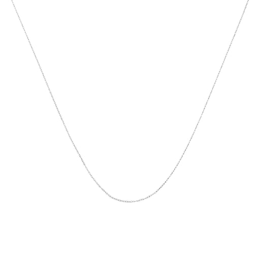 Bids.com Solid 10K Yellow Gold 0.5mm Slim and Dainty Unisex 18" Rope Chain Necklace Necklaces