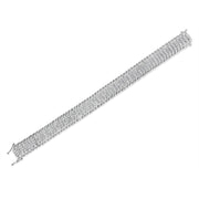 Bids.com 14K White Gold 5.0 Cttw Round Brilliant Cut Diamond 7" S Wave Serpentine Tennis Bracelet (H-I Color, I1-I2 Clarity) Bracelets
