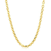 Bids.com 4.0mm 14k Yellow Gold Diamond Cut Cable Link Chain Necklaces