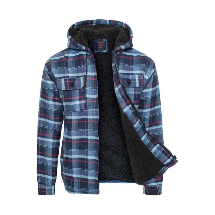 Men's Flannel Sherpa Lining Jacket