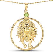 Bids.com 0.24 Carat Genuine Peridot .925 Sterling Silver Pendant Pendants