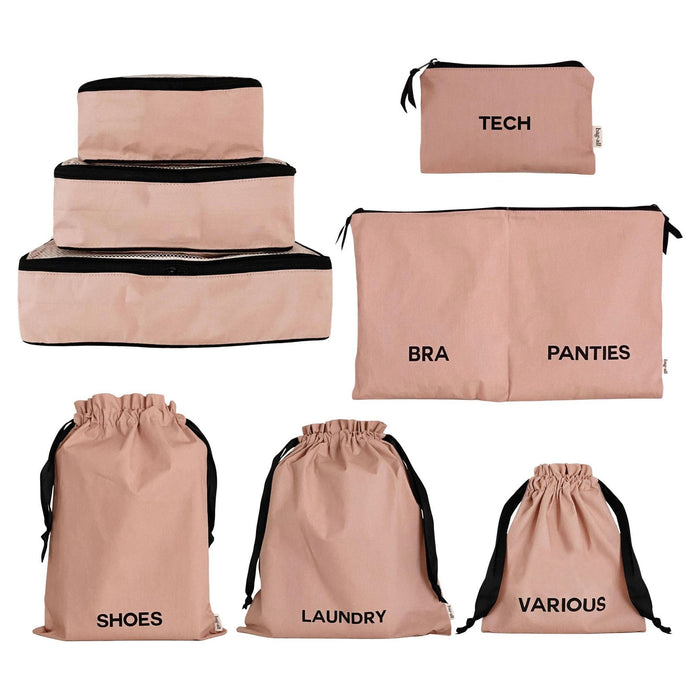 Bag-All - Ba Travel Set, 8-Pack Pink/Blush