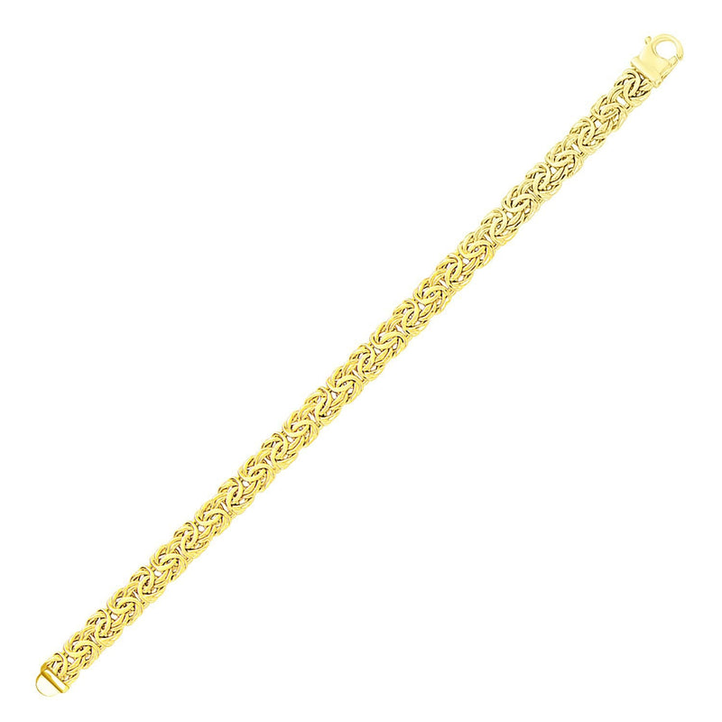 Bids.com 14k Yellow Gold Byzantine Style Chain Bracelet Bracelets