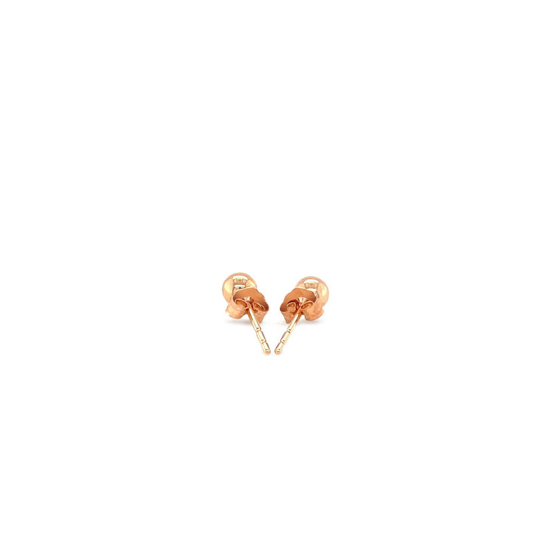 Bids.com 14k Rose Gold Ball Style Stud Earrings (4.0 mm) Earrings