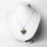 Bids.com 4.62 Carat Genuine Chrome Diopside .925 Sterling Silver Pendant Pendants