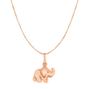 Bids.com Elephant Pendant in 10k Rose Gold Pendants